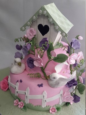 SweatPea Garden Cake